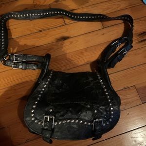 Studded Black Sam Edelman Motorcycle Bag